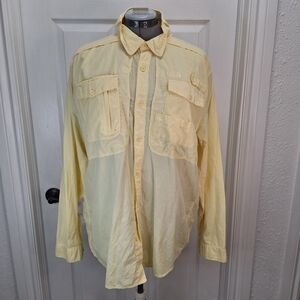 THE NORTH FACE Lightweight Yellow Shirt with Classic Collar